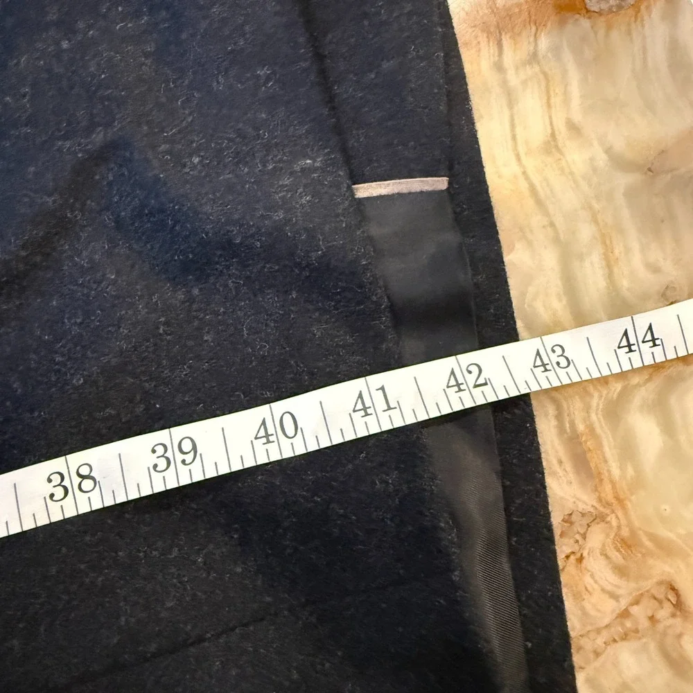 Boss Hugo Boss Stratus Mens Long Overcoat Navy Blue Single‎ Breasted Size 44L